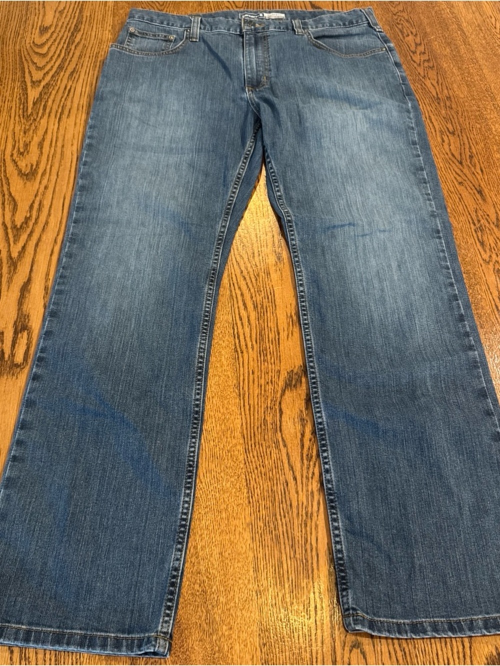 Carhartt Men's Bootcut Denim Jeans in Blue Wash